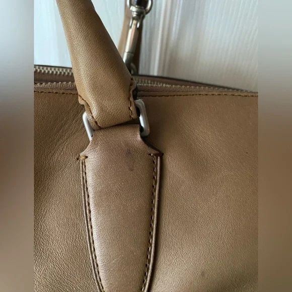 COACH Legacy Pinnacle Harper Turn Lock Satchel Tawny Brown Leather A1371-23563 - Picture 10 of 16